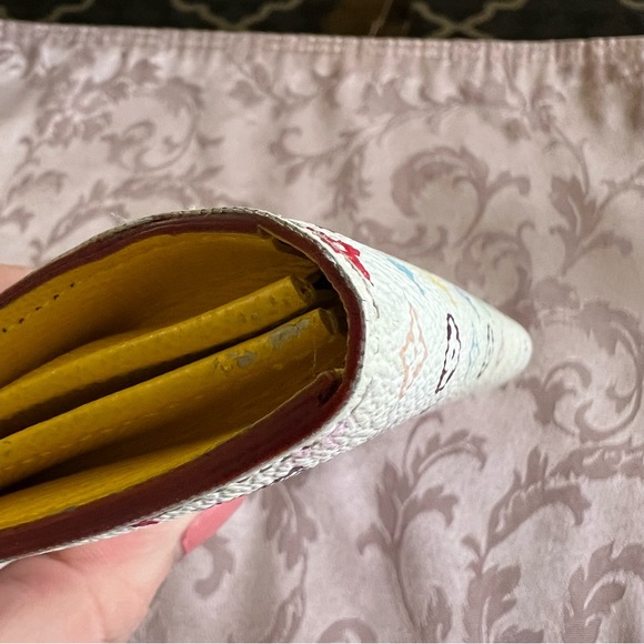 Authentic Louis Vuitton x Takashi Murakami Monogram Multicolore Sarah Wallet - Picture 6 of 17